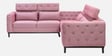 Winchester Chenille Fabric Corner Sofa With Adjustable Headrests in Blush Pink Colour