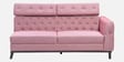 Winchester Chenille Fabric Corner Sofa With Adjustable Headrests in Blush Pink Colour