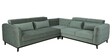 Winchester Velvet Corner Sofa in Fossil Grey Colour in L Shape