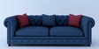 Windsor 3 Seater Sofa in Blue Colour
