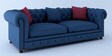Windsor 3 Seater Sofa in Blue Colour