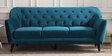 Windsor Velvet 3 Seater Sofa In Bottle Green Colour