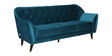 Windsor Velvet 3 Seater Sofa In Bottle Green Colour