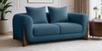 Wishper Boucle Fabric 2 Seater Sofa In Classic Blue Colour