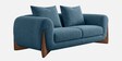 Wishper Boucle Fabric 2 Seater Sofa In Classic Blue Colour