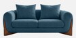 Wishper Boucle Fabric 2 Seater Sofa In Classic Blue Colour