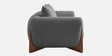 Wishper Boucle Fabric 2 Seater Sofa In Lava Grey Colour