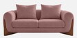Wishper Boucle Fabric 2 Seater Sofa In Rose Pink Colour