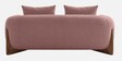 Wishper Boucle Fabric 2 Seater Sofa In Rose Pink Colour
