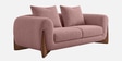 Wishper Boucle Fabric 2 Seater Sofa In Rose Pink Colour