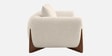 Wishper Boucle Fabric 2 Seater Sofa In Shell White Colour