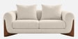 Wishper Boucle Fabric 2 Seater Sofa In Shell White Colour