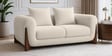 Wishper Boucle Fabric 2 Seater Sofa In Shell White Colour