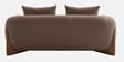 Wishper Boucle Fabric 2 Seater Sofa In Truffle Brown Colour