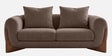 Wishper Boucle Fabric 2 Seater Sofa In Truffle Brown Colour