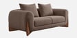 Wishper Boucle Fabric 2 Seater Sofa In Truffle Brown Colour