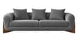 Wishper Boucle Fabric 3 Seater Sofa In Lava Grey Colour