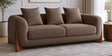 Wishper Boucle Fabric 3 Seater Sofa In Truffle Brown Colour