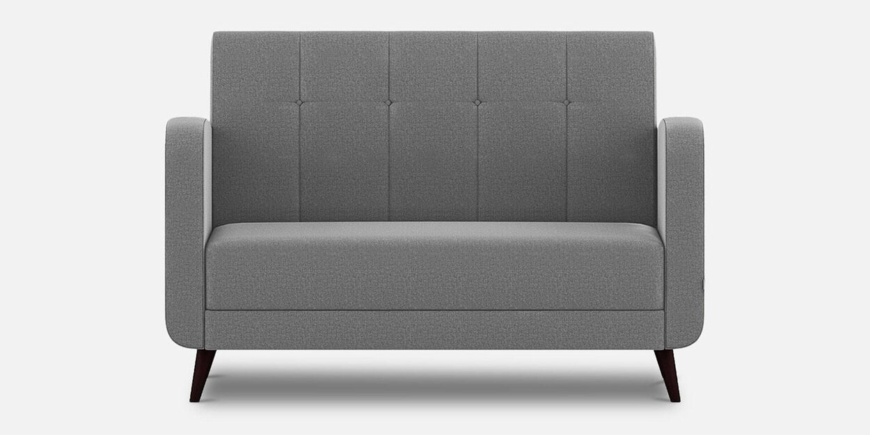 Buy Wiki Velvet 2 Seater Sofa in Concrete Grey Colour at 47 OFF by