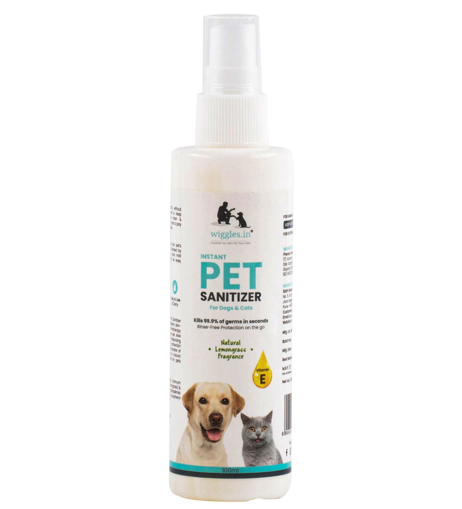 Buy Sanitizer 100ml Pet Spray at 25 OFF by Wiggles Pepperfry