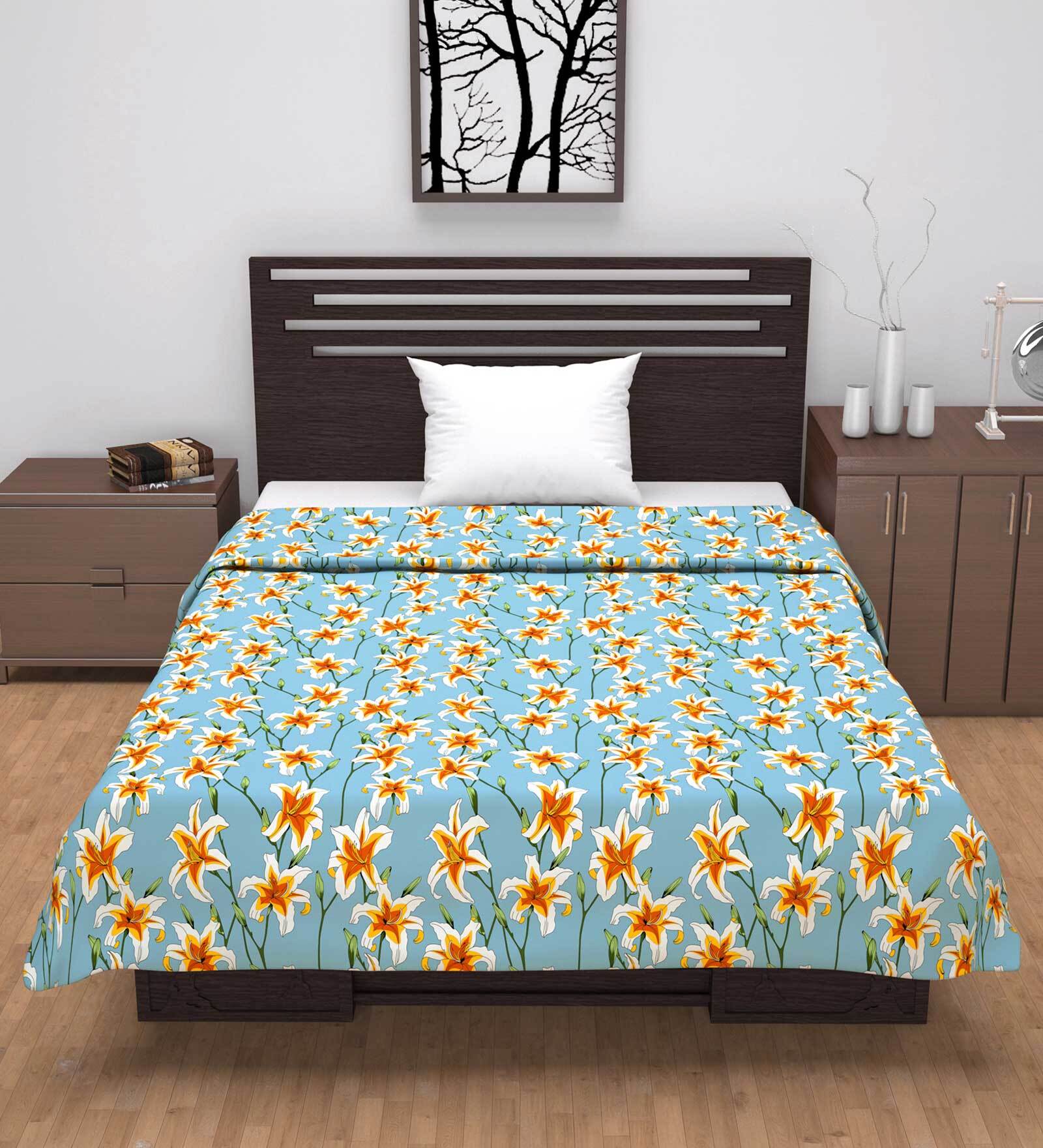 Wildflower Charm Cotton Floral 120 Gsm Single Dohar