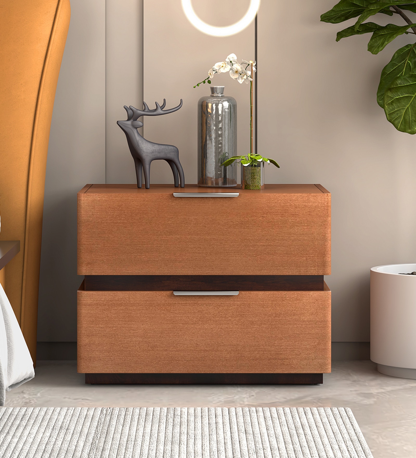 Winston Brown Colour End Table In Wenge Finish Winston Brown Colour End Table In Wenge Finish