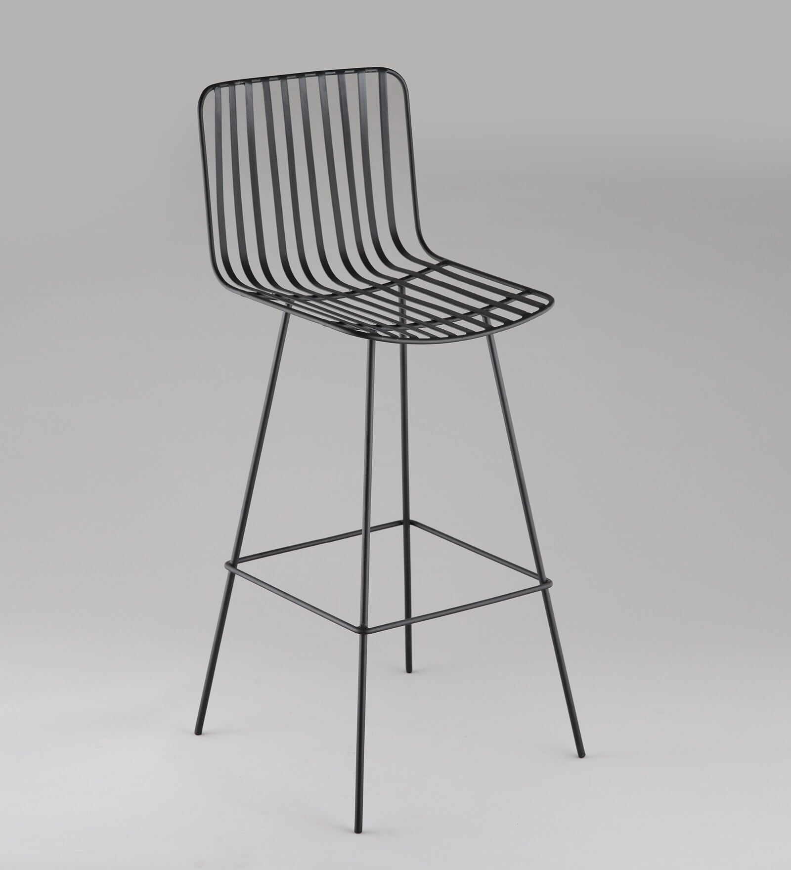 Sibilla Metal Bar Chair In Black Finish