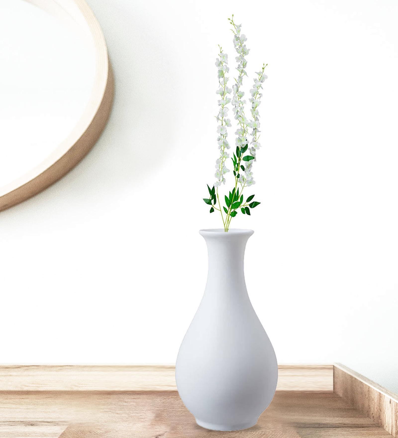 Wisteria White Cloth & Metal Artificial Flowers