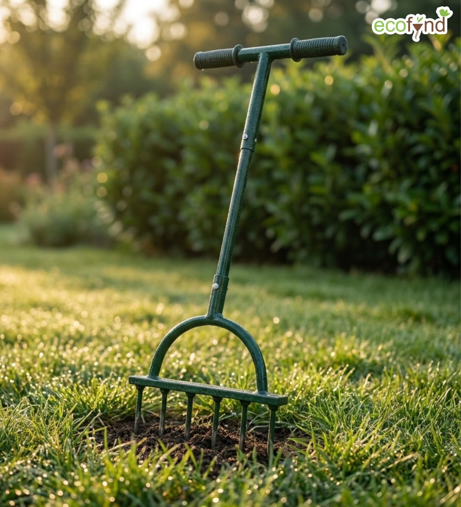 Green Manual Lawn Aerator Heavy Duty