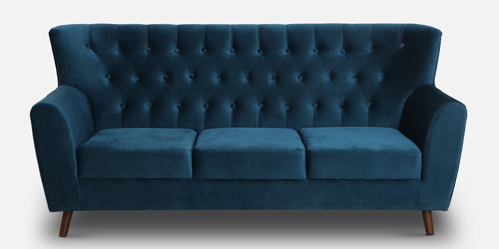 Imelda Velvet 3 Seater Sofa In Teal Blue Colour