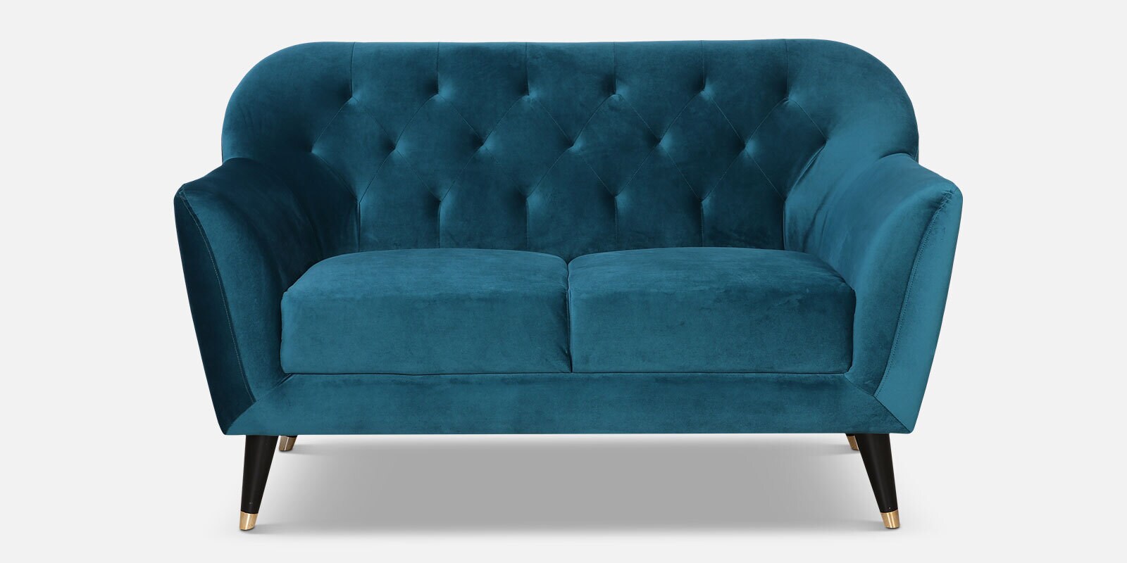 Buy Windsor Velvet 2 Seater Sofa In Bottle Green Colour at 13% OFF by ...