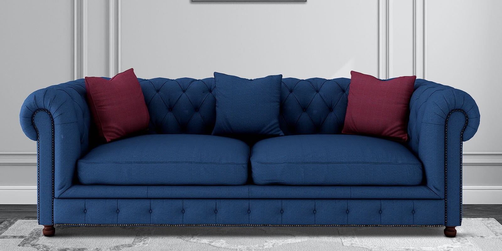 Windsor 3 Seater Sofa in Blue Colour