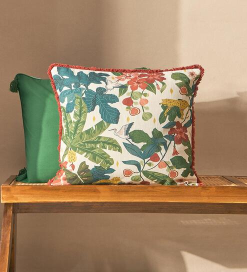 Wild Bloom Cushion Cover, 16" | Lost In Paradise