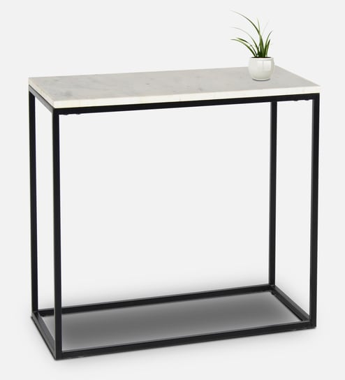 Windsor Console Table In Natural White Finish