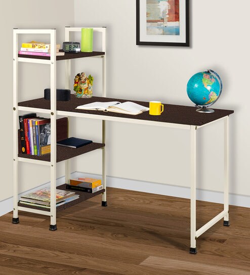 Buy Winner Study Table In Wenge And Ivory Colour By Delite Kom