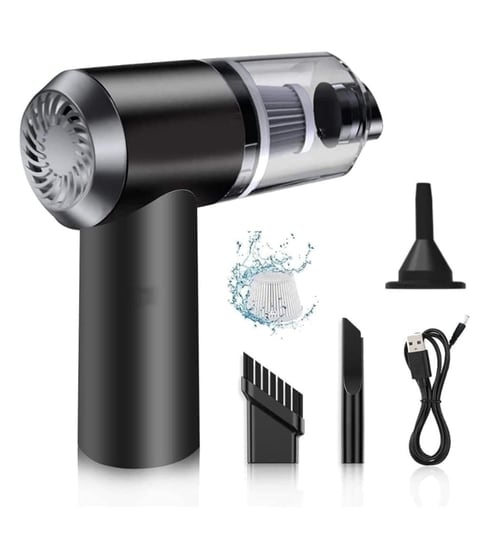 Wireless Portable Car Vacuum Cleaner with Blower Powered by 2000MAH