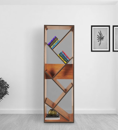 Wisdom Book Shelf in Teak Finish