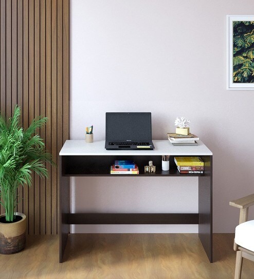 Witely Writing Table in Wenge & White Finish