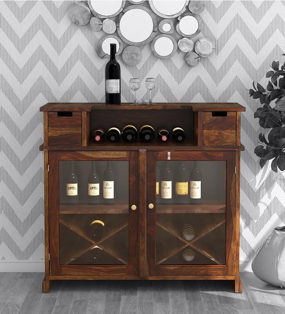 Buy Winslow Solid Wood Bar In Provincial Teak Finish