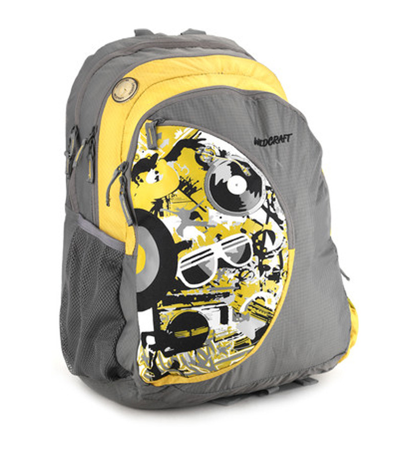 wildcraft yellow backpack