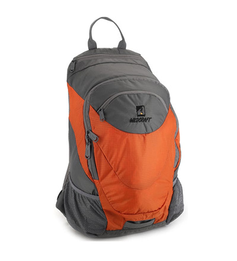 wildcraft orange backpack