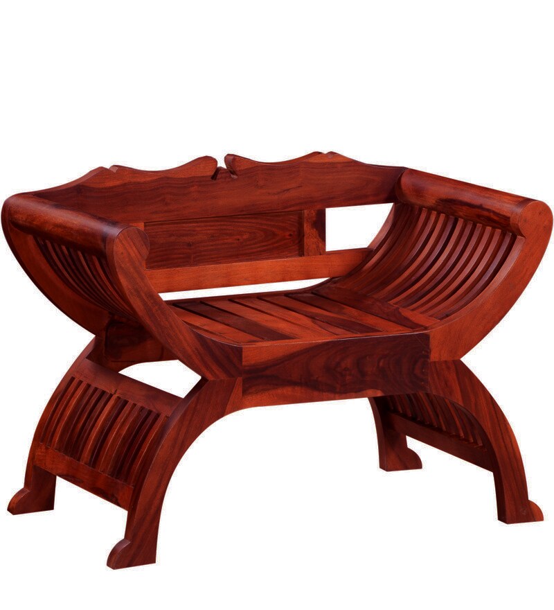 Buy William Solid Wood Armchair In Honey Oak Finish By Amberville