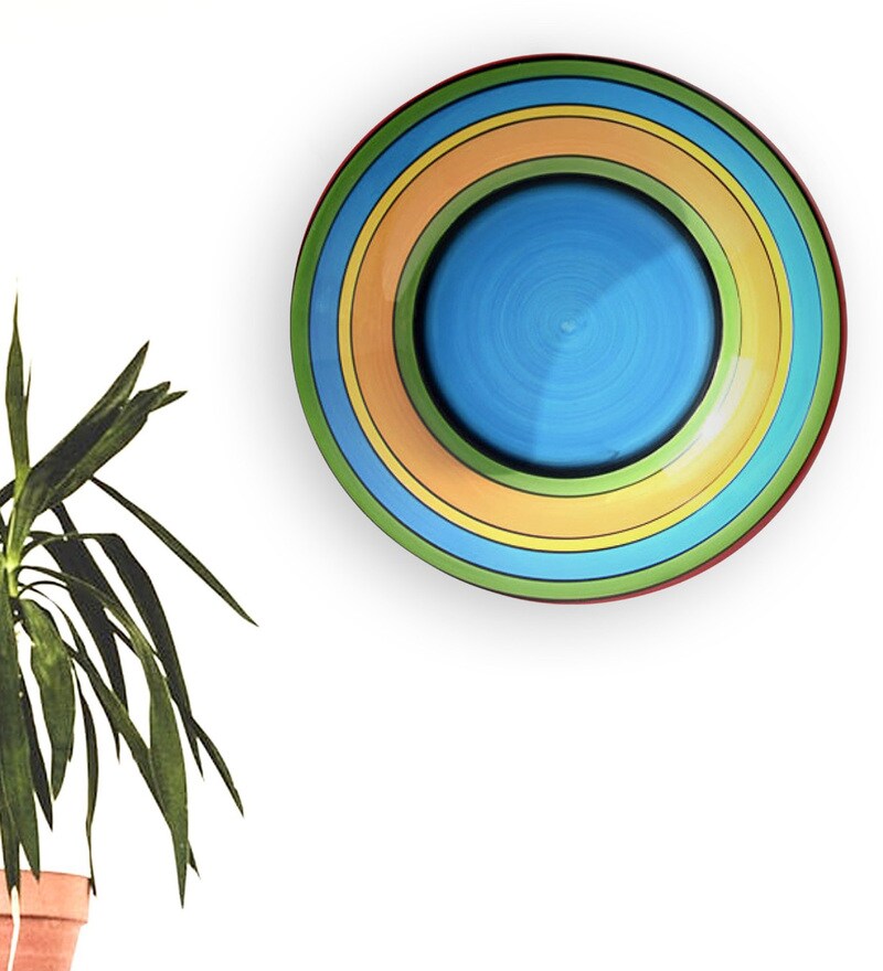 Buy Within The Blue Decorative Wall Plate By Quirk India Online Wall
