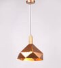 Durham Wicker Antique Gold Metal Hanging Light
