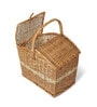 Wicker Basket for Lunch | Picnic Basket with Top Handle | Wicker Morden Picnic Basket (L)