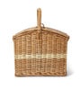 Wicker Basket for Lunch | Picnic Basket with Top Handle | Wicker Morden Picnic Basket (L)