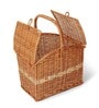 Wicker Basket for Lunch | Wicker Picnic Basket With Top Handle | Wicker Morden Picnic Basket, Brown Rectangular Basket (M)