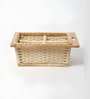 Wicker Basket For Modular Kitchen | Pullout Basket For Modular Kitchen | Wicker Basket For Storage With Partition & Channel (16.5 W x 20 L x 6 H)