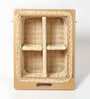 Wicker Basket For Modular Kitchen | Pullout Basket For Modular Kitchen | Wicker Basket For Storage With Partition & Channel (16.5 W x 20 L x 8 H)