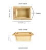 Wicker Basket For Modular Kitchen | Pullout Basket For Modular Kitchen | Wicker Basket For Storage With Partition & Channel (16.5 W x 20 L x 6 H)